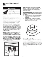 Preview for 16 page of Frigidaire FDB979GFW2 Use & Care Manual