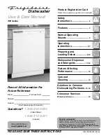 Frigidaire FDBL960BS1 Use And Care Manual предпросмотр