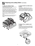 Предварительный просмотр 11 страницы Frigidaire FDBL960BS1 Use And Care Manual