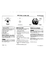 Preview for 1 page of Frigidaire FDE546RE Operating Instructions