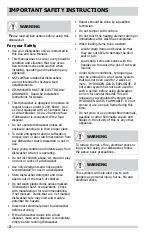 Preview for 2 page of Frigidaire FDPC4221AB Use & Care Manual