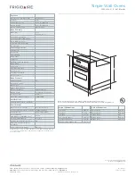 Preview for 2 page of Frigidaire FEB24S2AB - 24" Electric Wall Oven Specifications