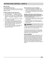 Preview for 15 page of Frigidaire FEB24S2ABE Use & Care Manual