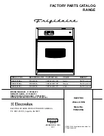 Frigidaire FEB24S5A Factory Parts Catalog предпросмотр