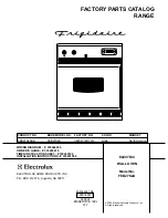 Предварительный просмотр 1 страницы Frigidaire FEB27S2A Factory Parts Catalog