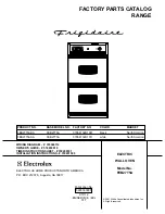 Frigidaire FEB27T5A Factory Parts Catalog preview