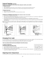 Предварительный просмотр 11 страницы Frigidaire FEB27T5ABA Owner'S Manual