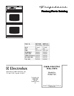 Предварительный просмотр 1 страницы Frigidaire FEB27T6C Factory Parts Catalog