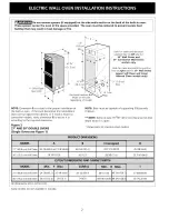 Предварительный просмотр 2 страницы Frigidaire FEB27T6CBA Guide Installation Instructions Manual