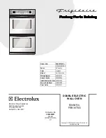 Предварительный просмотр 1 страницы Frigidaire FEB30T5G Parts Catalog