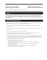 Frigidaire FEB30T7DCB Service Data Sheet preview