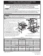 Предварительный просмотр 1 страницы Frigidaire FEB30T7FCB Installation Instructions Manual