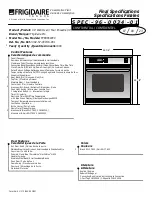 Frigidaire FEB386WEC Specifications preview