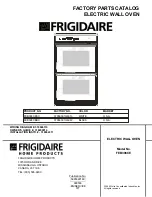 Frigidaire FEB398CE Factory Parts Catalog предпросмотр