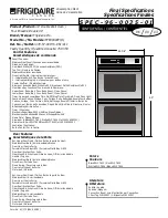 Frigidaire FEB398WEC Specifications предпросмотр