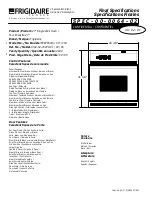 Frigidaire FEB766CJS Specifications предпросмотр