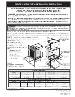 Frigidaire FEB798CCSE Installation Instructions Manual предпросмотр