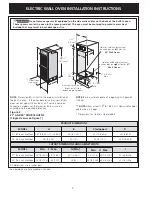 Предварительный просмотр 2 страницы Frigidaire FEB798CCSE Installation Instructions Manual