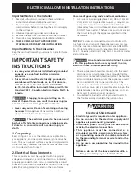 Предварительный просмотр 3 страницы Frigidaire FEB798CCSE Installation Instructions Manual