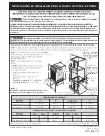 Предварительный просмотр 9 страницы Frigidaire FEB798CCSE Installation Instructions Manual