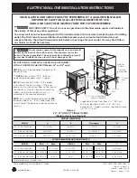 Frigidaire FEB798WCCI Installation Instructions Manual предпросмотр