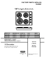 Frigidaire FEC26C2ACB Parts Catalog preview