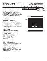 Frigidaire FEC30S6HB Specifications preview