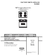 Preview for 1 page of Frigidaire FED300D Factory Parts Catalog