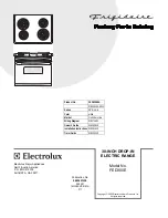 Предварительный просмотр 1 страницы Frigidaire FED300E Factory Parts Catalog