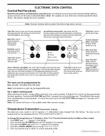 Предварительный просмотр 1 страницы Frigidaire FED355ABC Control Control Manual