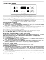 Предварительный просмотр 3 страницы Frigidaire FED355ABC Control Control Manual