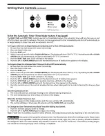 Предварительный просмотр 5 страницы Frigidaire FED355ABC Control Control Manual