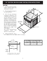 Preview for 2 page of Frigidaire FED365ESC Installation Instructions Manual