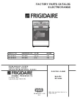 Preview for 1 page of Frigidaire FEF322BA Factory Parts Catalog