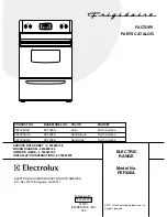 Frigidaire FEF326A Factory Parts Catalog preview