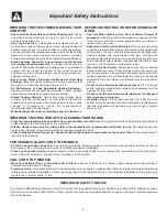 Preview for 4 page of Frigidaire FEF336BCC Use & Care Manual