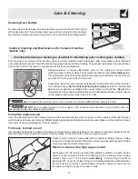 Preview for 13 page of Frigidaire FEF336BCC Use & Care Manual