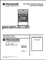 Frigidaire FEF336BGWB Factory Parts Catalog preview