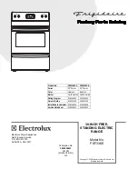 Frigidaire FEF336E Factory Parts Catalog preview