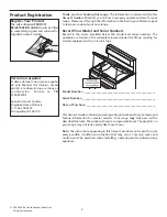 Preview for 2 page of Frigidaire FEF342BHWA Owner'S Manual