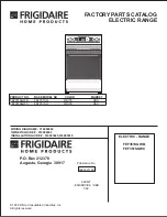 Frigidaire FEF351SG Factory Parts Catalog preview