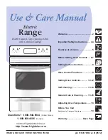 Frigidaire FEF364DWE Use & Care Manual preview