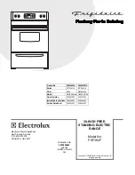 Frigidaire FEF364F Factory Parts Catalog preview