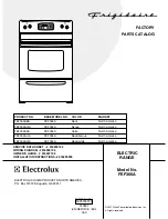 Frigidaire FEF366A Factory Parts Catalog preview