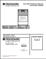 Frigidaire FEF369CGTB Factory Parts Catalog preview