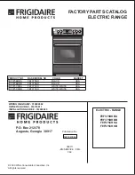 Frigidaire FEF375CHSB Factory Parts Catalog preview