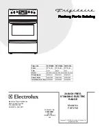 Frigidaire FEF375E Factory Parts Catalog preview