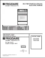 Frigidaire FEF377CF Factory Parts Catalog preview