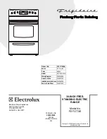 Frigidaire FEF377XE Factory Parts Catalog preview