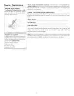 Preview for 2 page of Frigidaire FEF402BWG Use & Care Manual